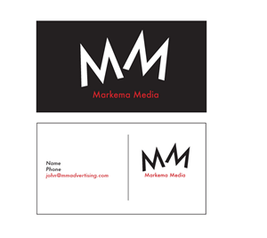 Business Card Design by PAGEMonkey Design for markema media | Design #922542