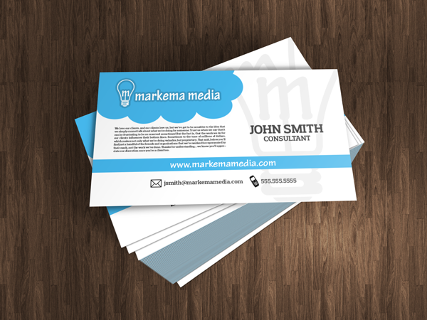 Design de Carte de Visite par HexSeven Designs pour markema media | Design #921372