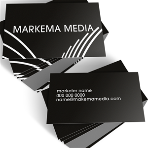 Business Card Design by glndkat for markema media | Design: #914678