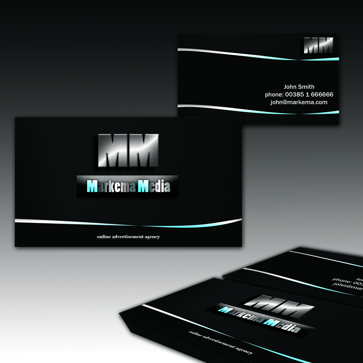 Business Card Design by wall-jamboree for markema media | Design #923453