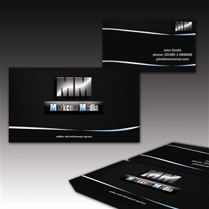 Business Card Design by wall-jamboree for markema media | Design #923453