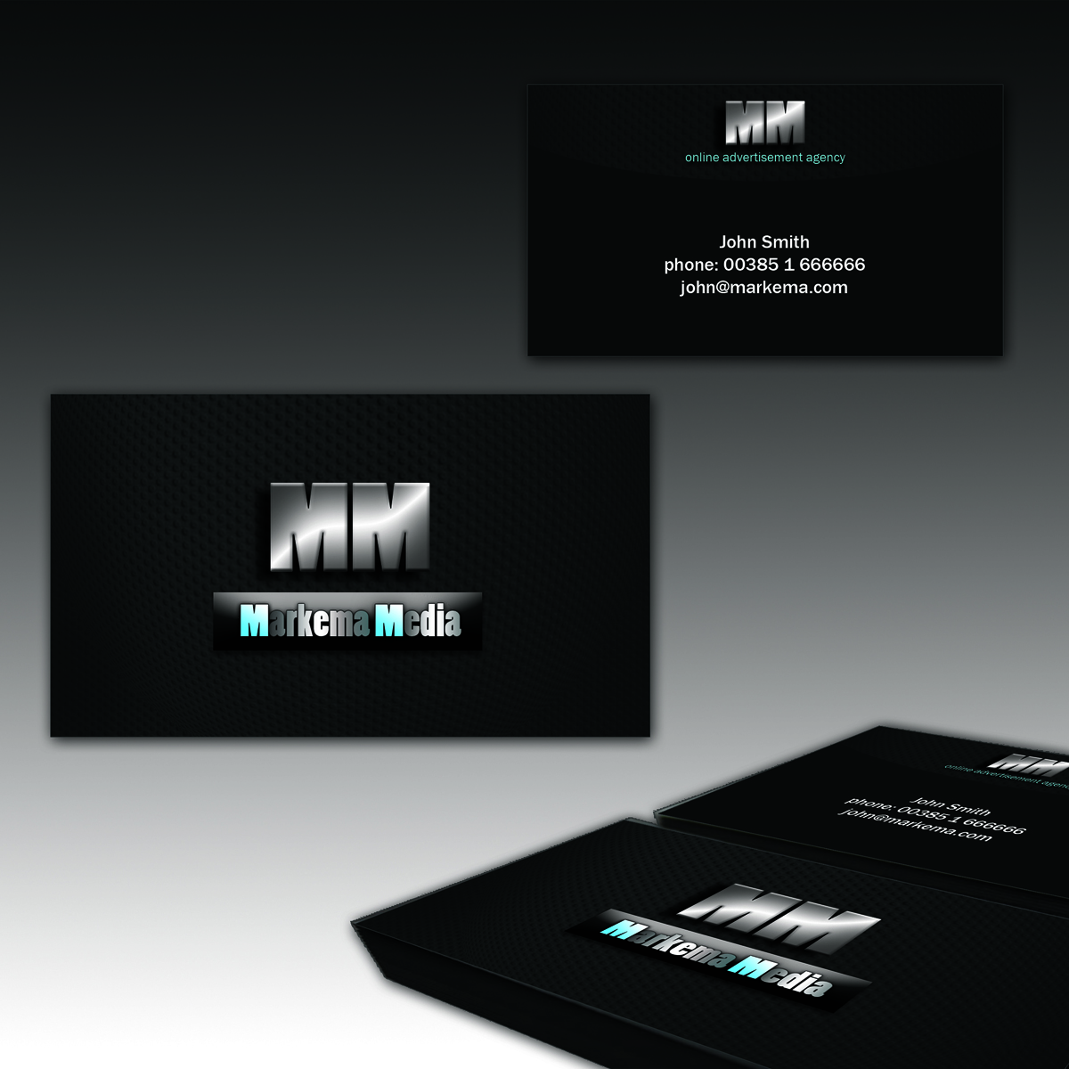 Business Card Design by wall-jamboree for markema media | Design #923460