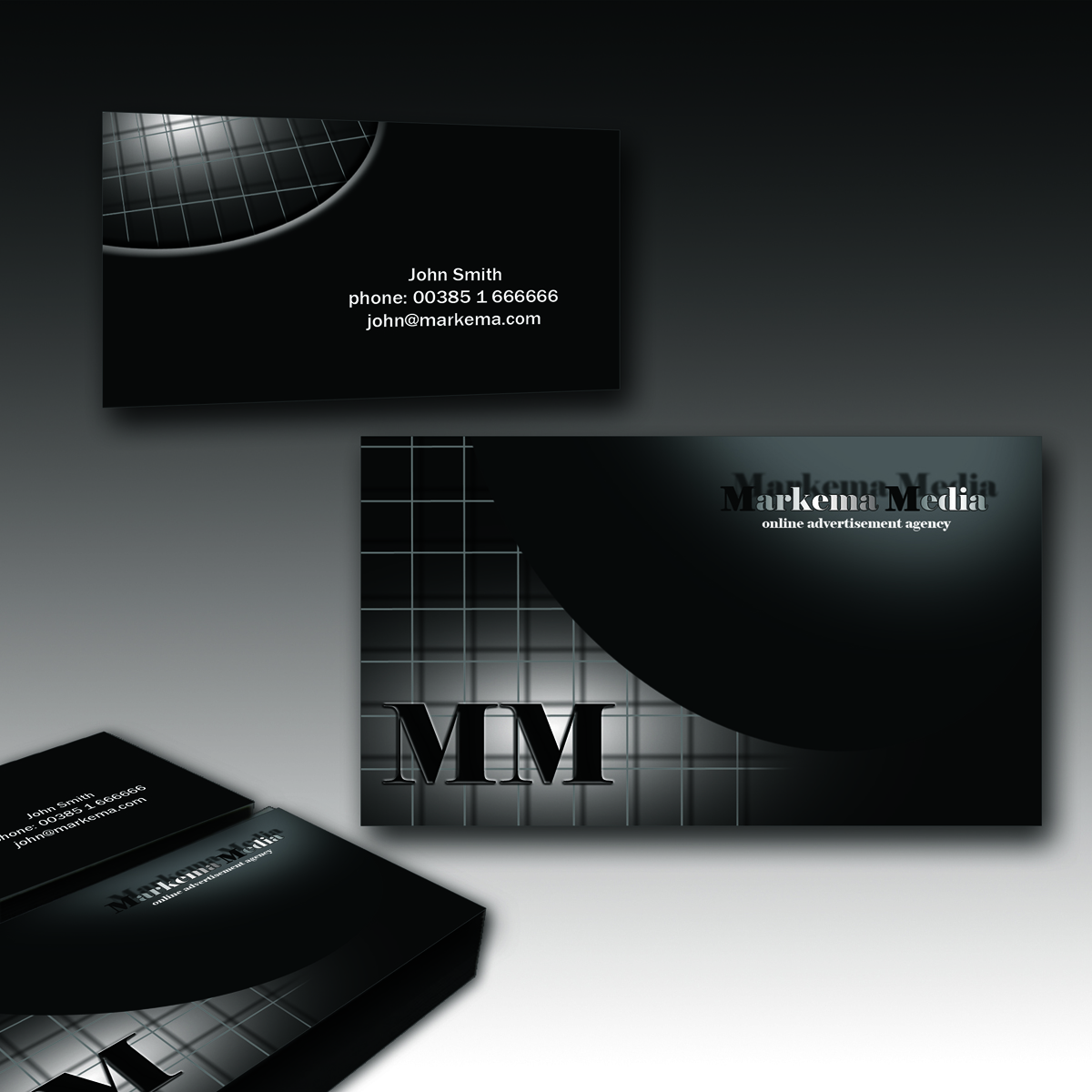 Business Card Design by wall-jamboree for markema media | Design #923461