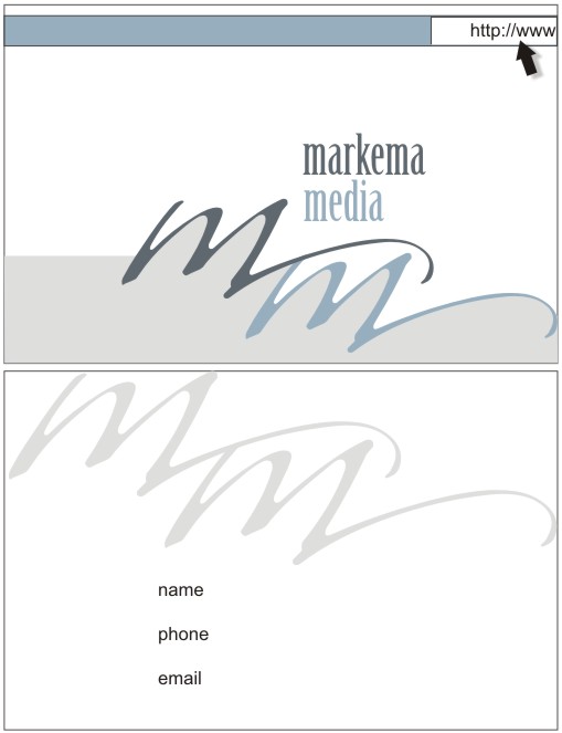 Business Card Design by hemantabhyankar for markema media | Design #914352