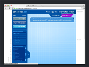 mobile app design: app provides timely Natural gas pipeline information (similar to weather, etc)