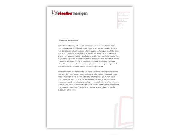 Schreibwaren-Design von TT-Design für Sheather  Merrigan | Design #107054