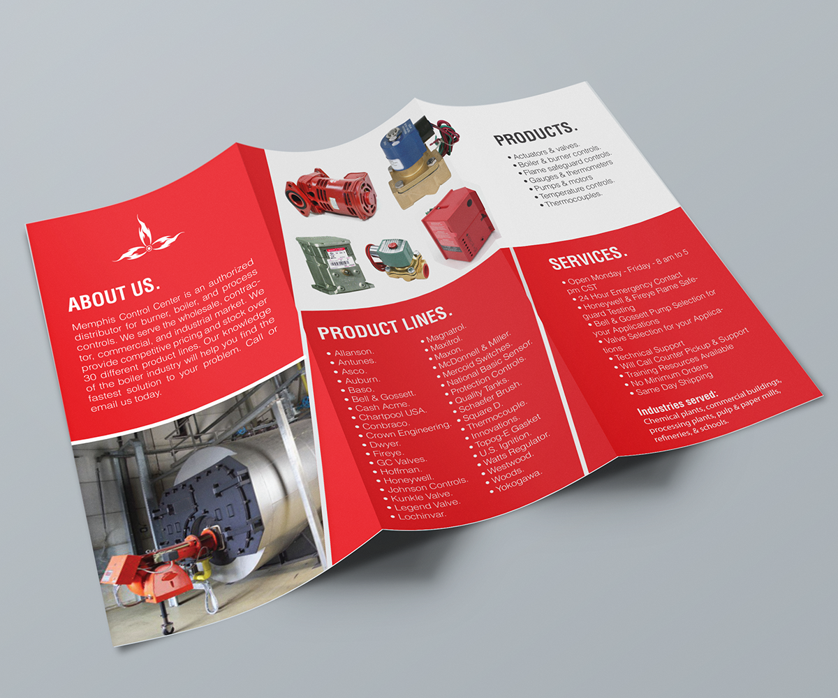 Brochure Design by Franco Bermúdez for Memphis Control Center, Inc. | Design #3692996