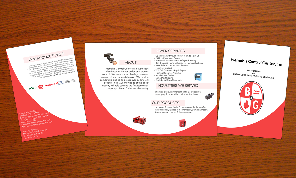 Design de Brochure par hmecdesign pour Memphis Control Center, Inc. | Design #3663687