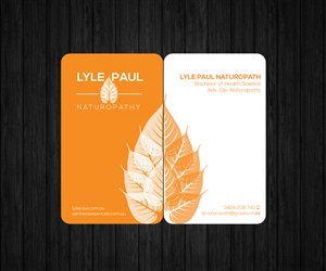 Naturopath needs new business card | Diseño de Tarjeta de Presentación por Aaaron