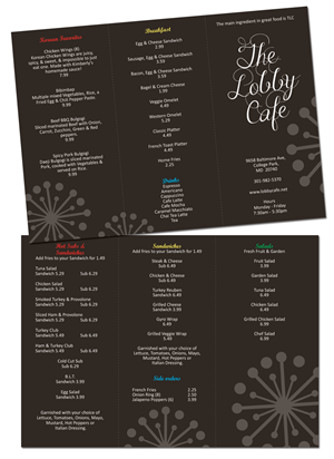 Menu Design by Sam