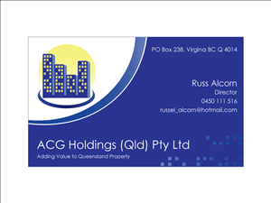 Design de Carte de Visite par isuruw pour ACG Holdings (Qld) Pty Ltd | Design : #3710533