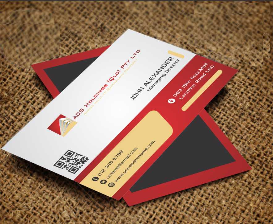 Business Card Design by AwsomeD for ACG Holdings (Qld) Pty Ltd | Design #3654411
