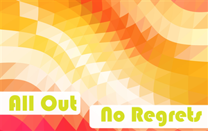 All Out No Regrets Art | Diseño de Póster por Milos Jovic
