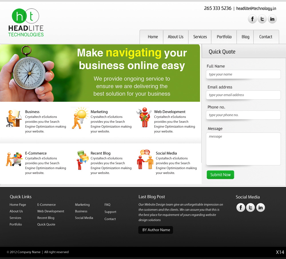 Web-Design von pb für Headlite Technologies | Design #927261