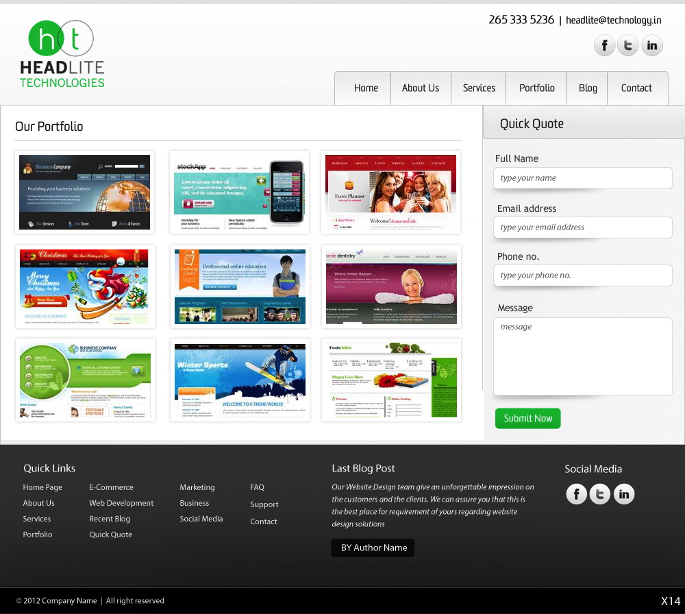 Web Design by pb for Headlite Technologies | Design #927263