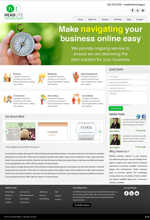Web Design by pb for Headlite Technologies | Design: #928539