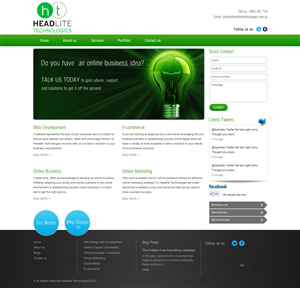 Web Design by pb for Headlite Technologies | Design: #935343