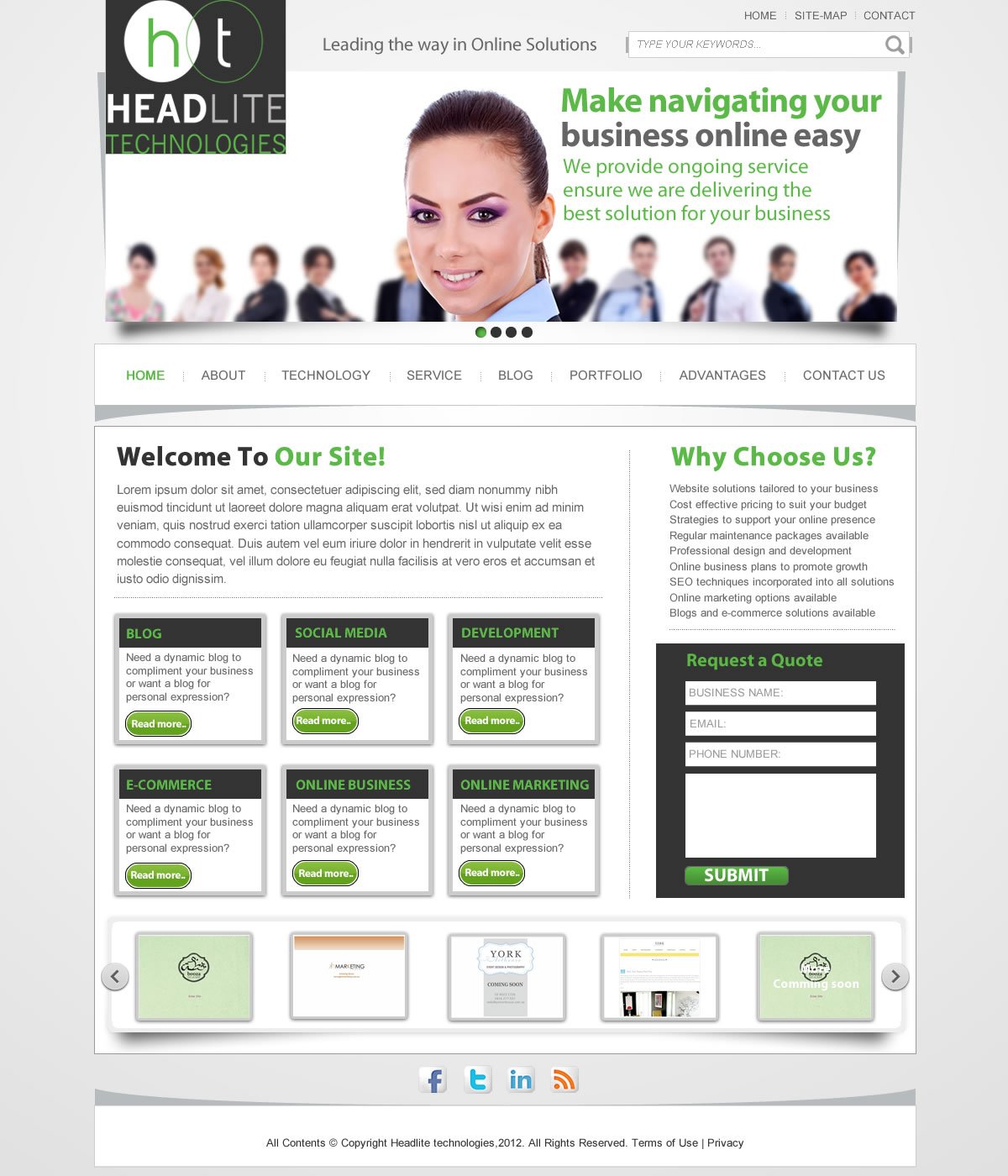 Web Design par TechWise pour Headlite Technologies | Design #924989