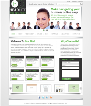 Web Design by TechWise for Headlite Technologies | Design #924989