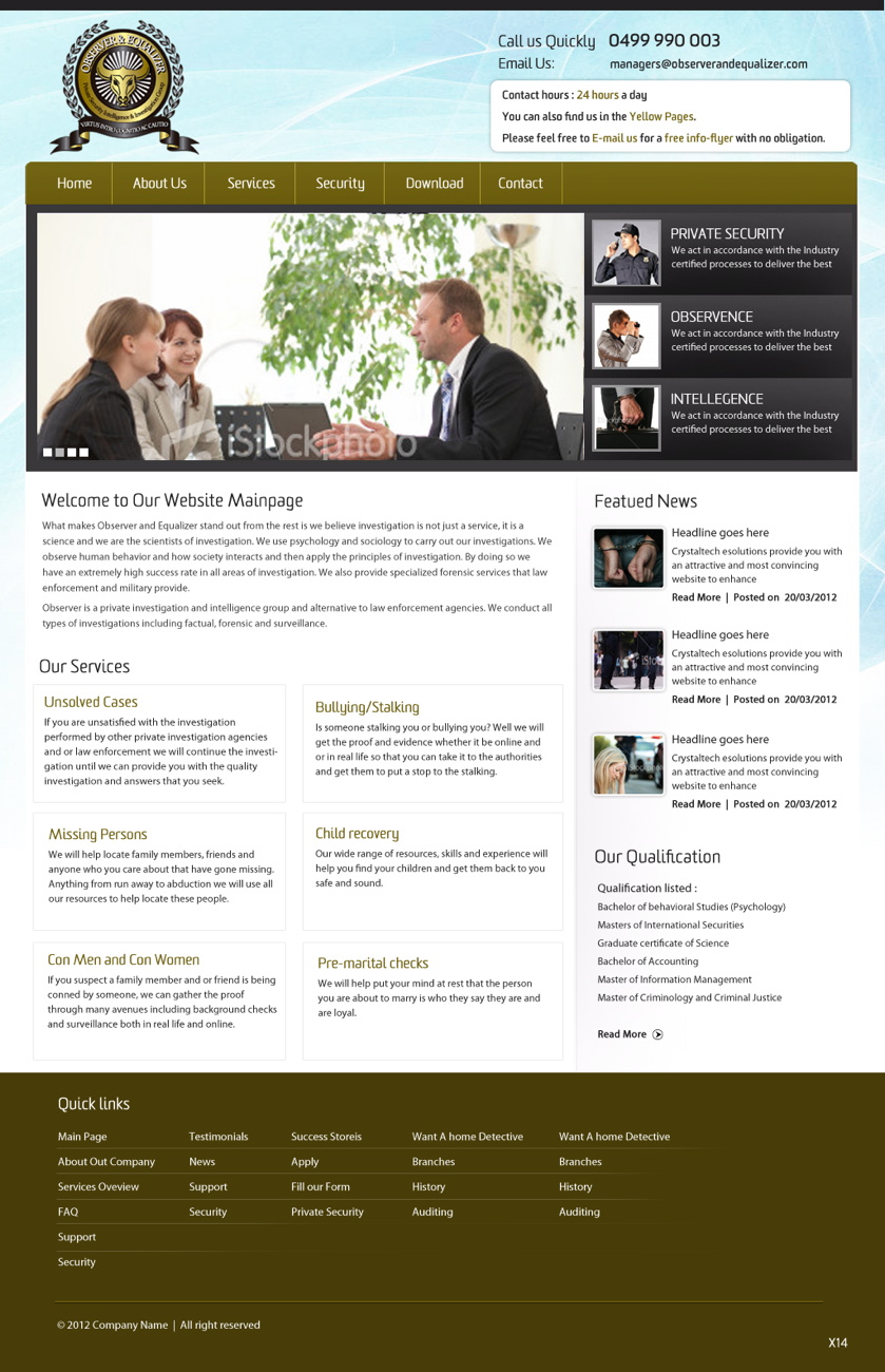 Web Design by pb for this project | Design #919288