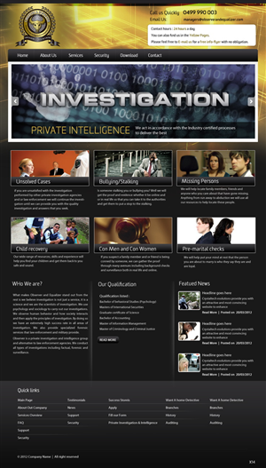 Web Design by pb for this project | Design: #954429