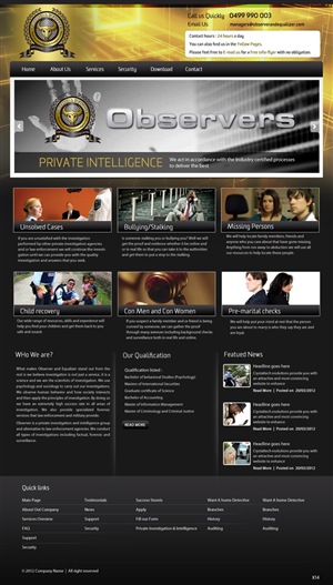 Web Design by pb for this project | Design: #954434