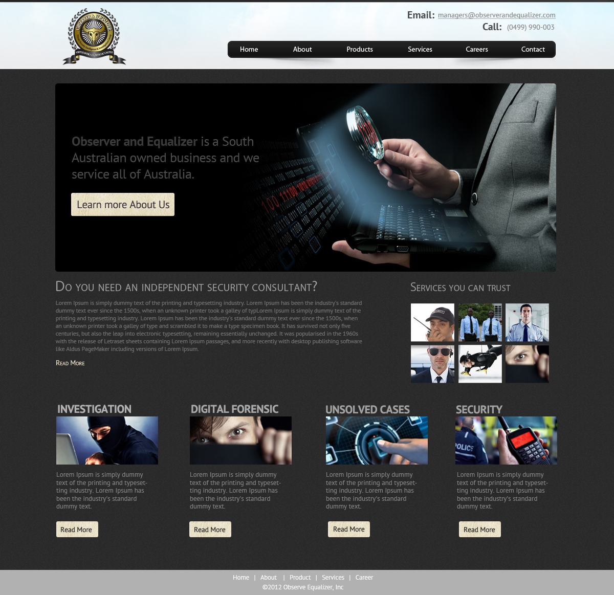 Web Design by OM for this project | Design #954411