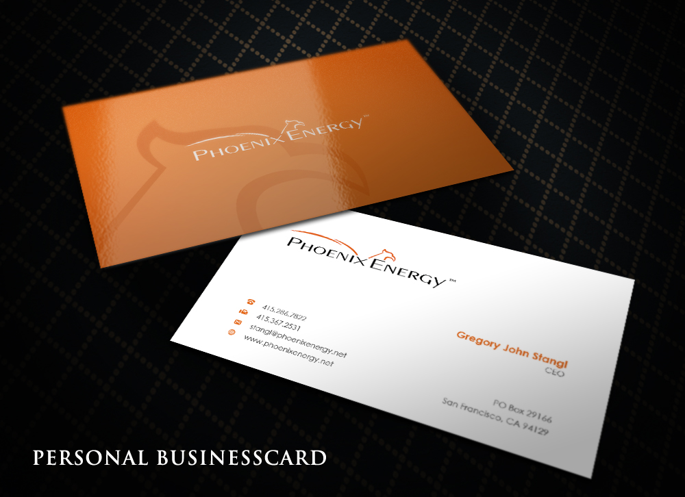 Diseño de Tarjeta de Presentación por Eggo May P para Phoenix Energy | Diseño #3655354