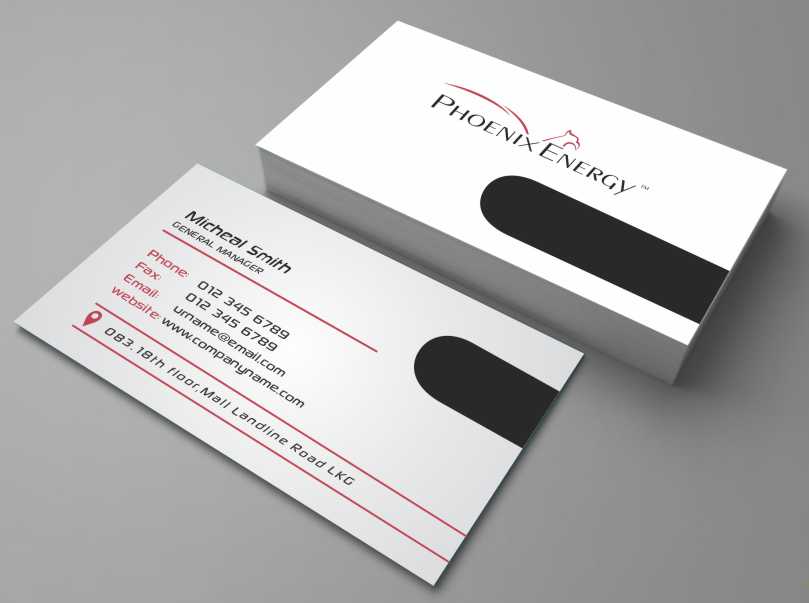 Diseño de Tarjeta de Presentación por AwsomeD para Phoenix Energy | Diseño #3654520