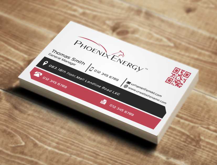 Diseño de Tarjeta de Presentación por AwsomeD para Phoenix Energy | Diseño #3654522