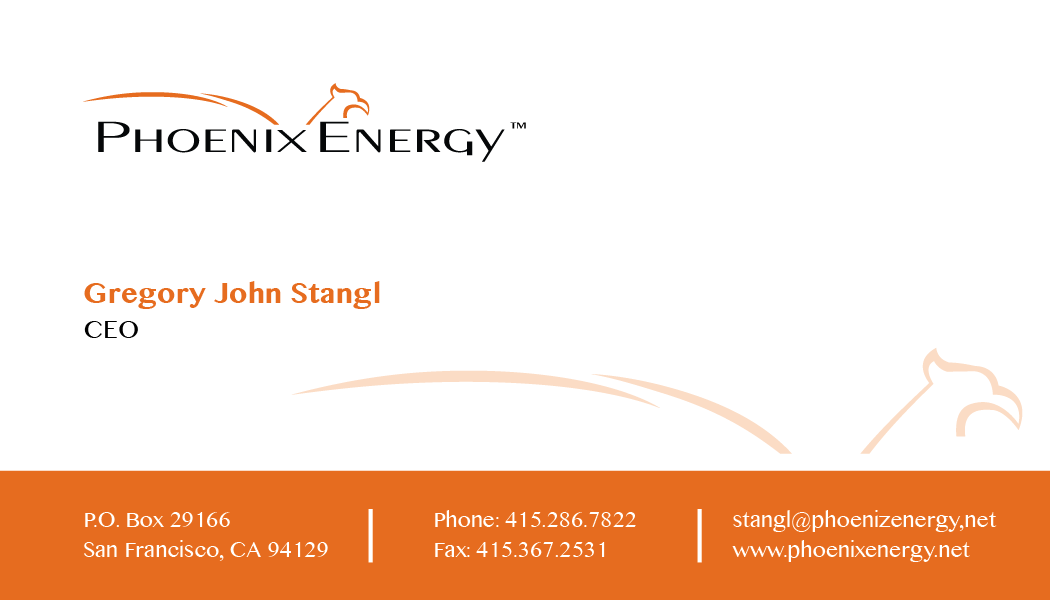 Diseño de Tarjeta de Presentación por jgruber para Phoenix Energy | Diseño #3657284