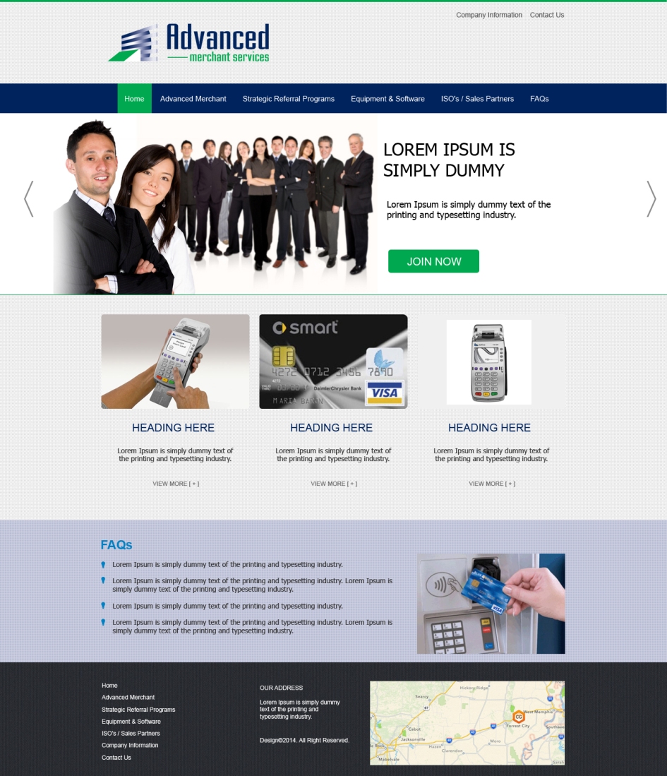 Web-Design von GlobalTech für Advanced Merchant Services | Design #3686698