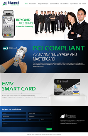 Web-Design von Mayank Patel für Advanced Merchant Services | Design: #3713070