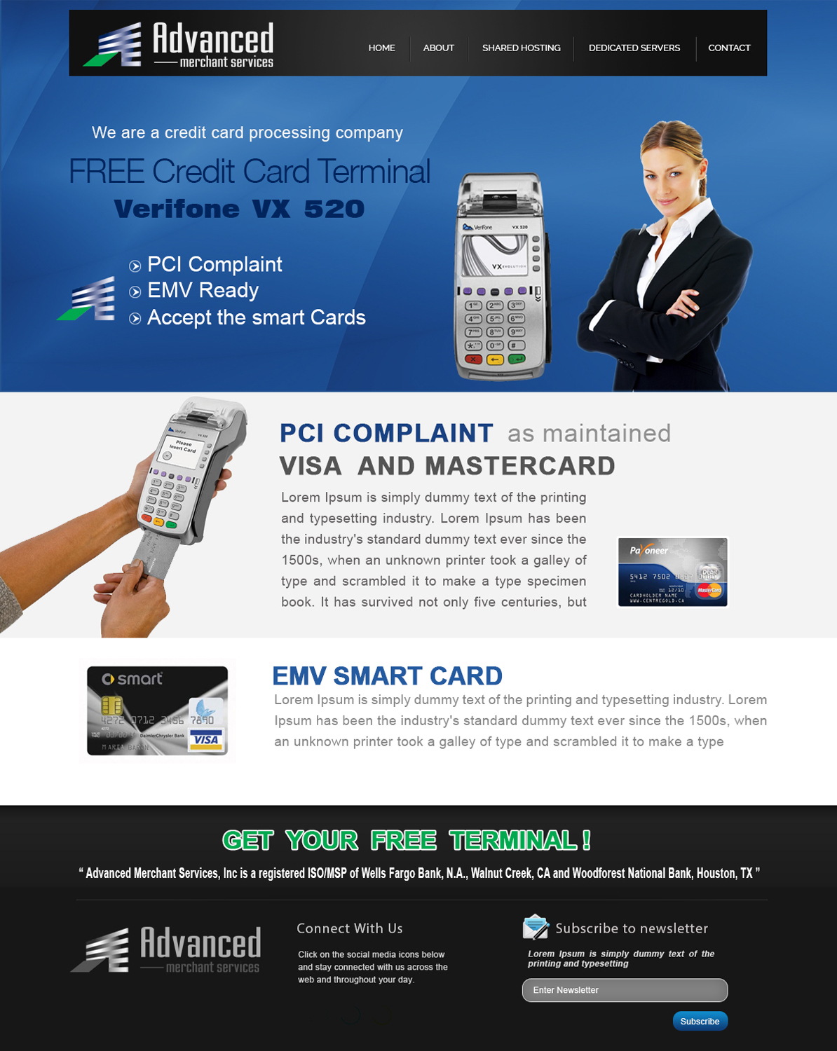 Web Design par webxvision pour Advanced Merchant Services | Design #3680541