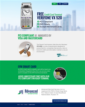 Web Design by SJ for Advanced Merchant Services | Design: #3675456