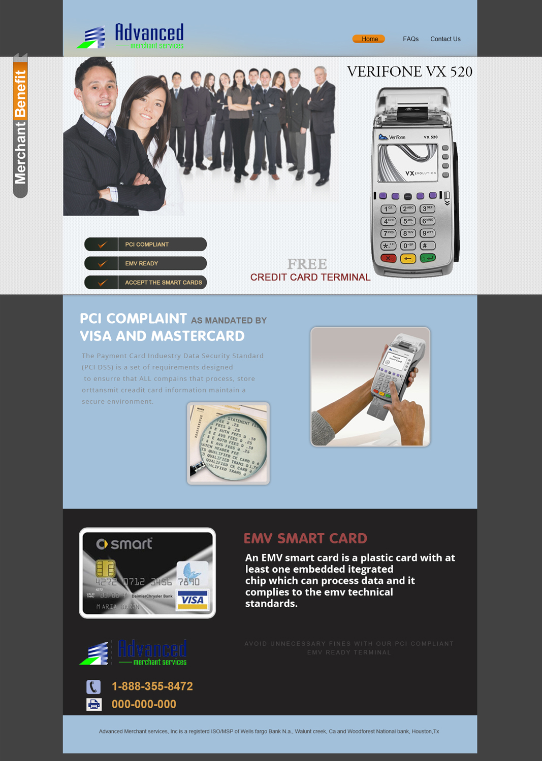 Web-Design von the-lion-king für Advanced Merchant Services | Design #3655691