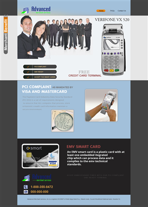 Web-Design von the-lion-king für Advanced Merchant Services | Design: #3655691