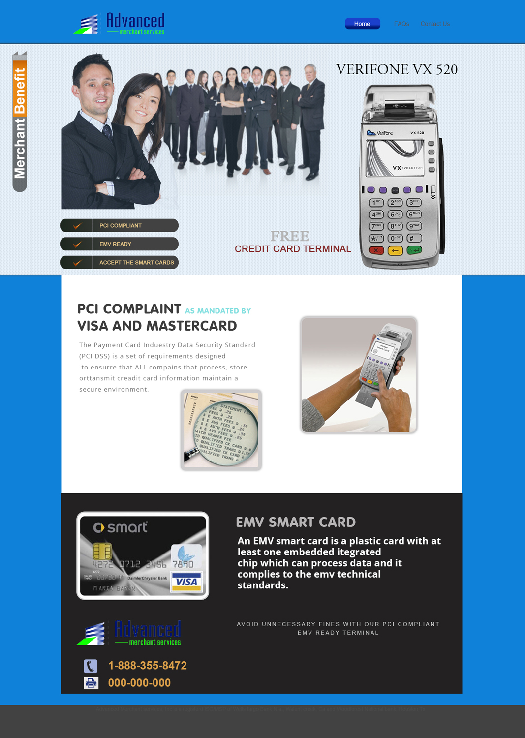 Web-Design von the-lion-king für Advanced Merchant Services | Design #3655856
