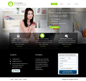 Web-Design von OM für Advanced Merchant Services | Design: #3682407