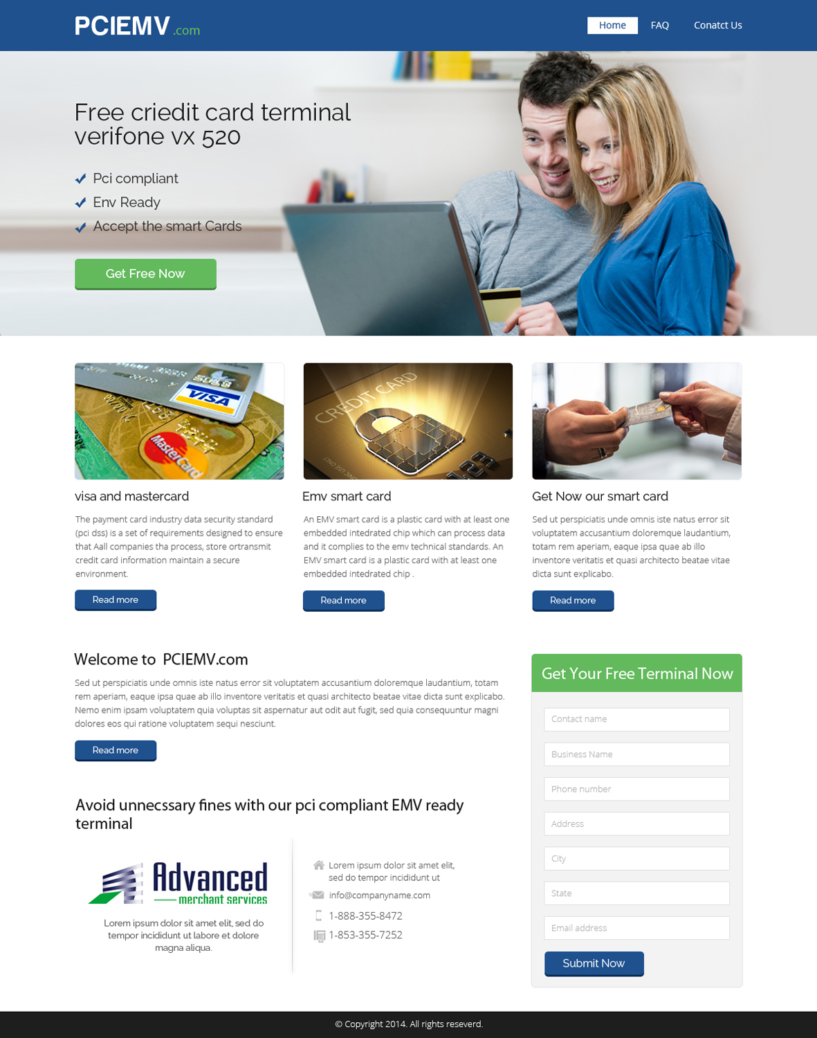 Web Design par OM pour Advanced Merchant Services | Design #3682424