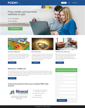 Web-Design von OM für Advanced Merchant Services | Design: #3682424