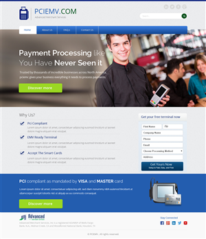 Web-Design von OM für Advanced Merchant Services | Design: #3682443