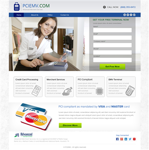 Web-Design von OM für Advanced Merchant Services | Design: #3691085