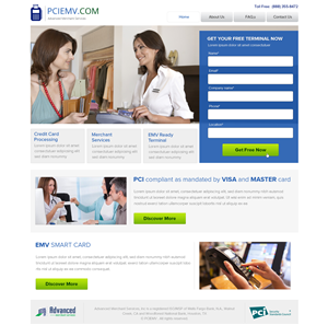 Web-Design von OM für Advanced Merchant Services | Design: #3691091