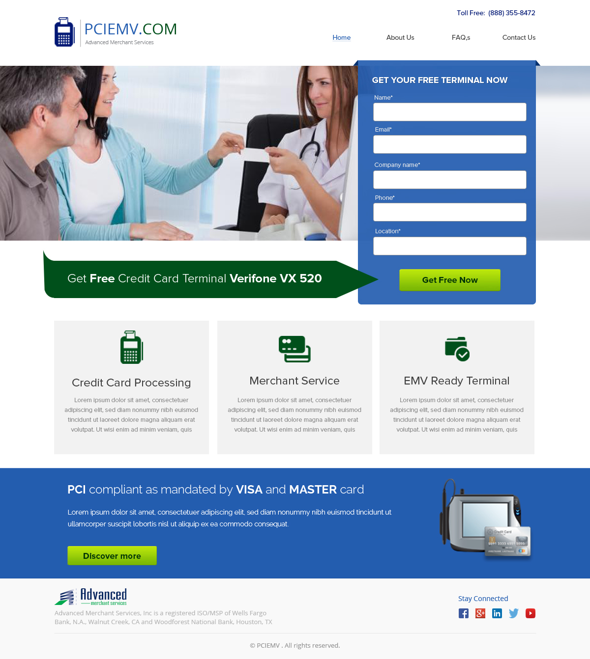 Web Design par OM pour Advanced Merchant Services | Design #3691101