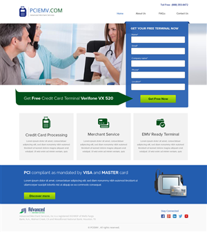 Web-Design von OM für Advanced Merchant Services | Design: #3691101