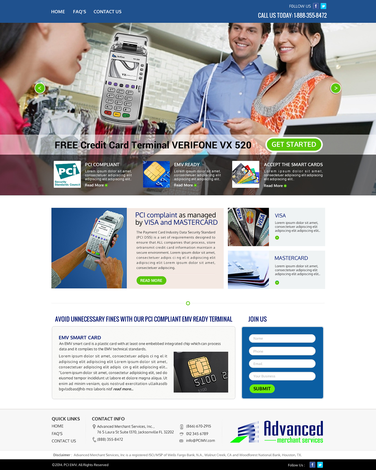 Web Design by Sbss for Advanced Merchant Services | Design #3682909