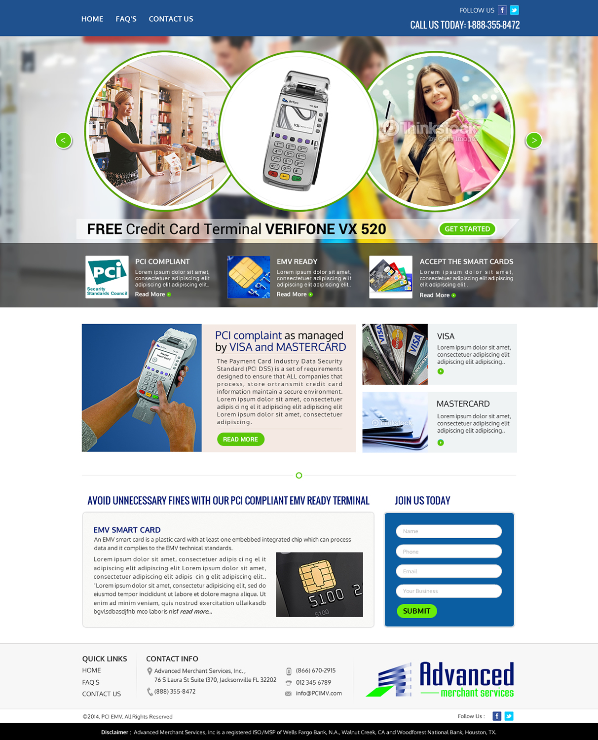 Web Design by Sbss for Advanced Merchant Services | Design #3682921