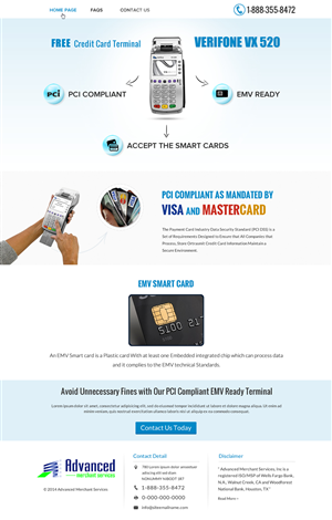 Web Design by Sbss for Advanced Merchant Services | Design: #3689683