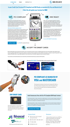 Web Design by Sbss for Advanced Merchant Services | Design: #3734474